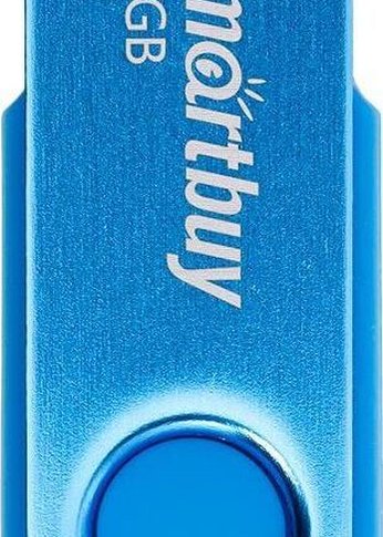 Флеш диск Smartbuy (SB064GB2TWB) UFD 2.0 064GB Twist Blue синий