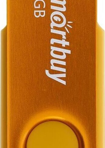 Флеш диск Smartbuy (SB064GB2TWY) UFD 2.0 064GB Twist Yellow желтый