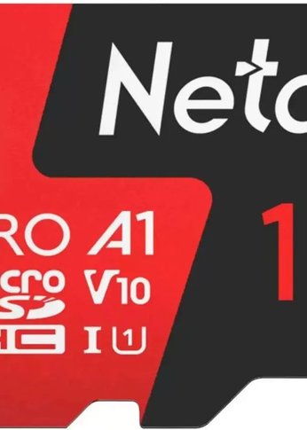 Флеш карта microSDHC 16GB Netac NT02P500PRO-016G-R P500 Extreme Pro V10 A1 + adapter