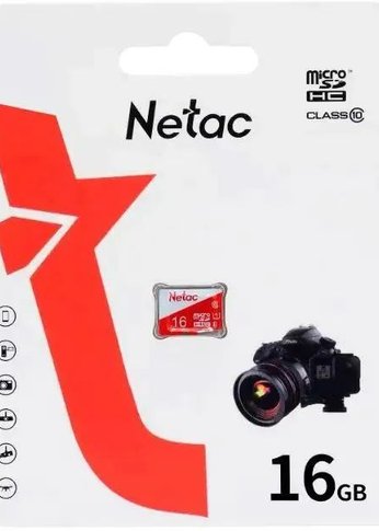 Флеш карта microSDHC 16GB Netac NT02P500PRO-016G-S P500 Extreme Pro V10 A1 w/o adapter