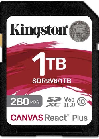 Флеш карта SDXC 1TB Kingston SDR2V6/1TB Canvas React Plus w/o adapter