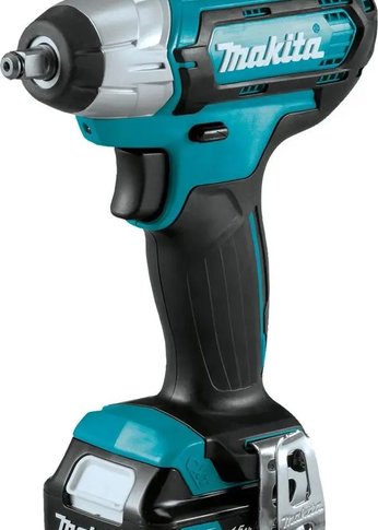 Гайковерт ударный аккумуляторный Makita TW140DWAE патрон:квад.3/8" (кейс в комплекте)