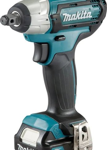 Гайковерт ударный аккумуляторный Makita TW141DWAE патрон:квад.1/2" (кейс в комплекте)