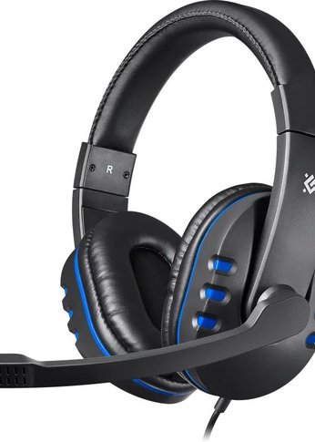 Гарнитура Defender 64118 BLACK/BLUE G-160 WARHEAD GAMING