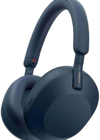 Гарнитура мониторные Sony WH-1000XM5 1.2м синий беспроводные bluetooth оголовье (WH-1000XM5/)