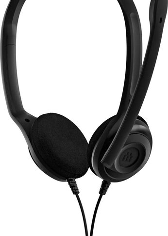 Гарнитура накладная Epos Sennheiser PC 5 Chat проводная черный (1000445)