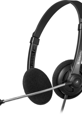 Гарнитура накладные Defender Aura 104 проводные черный (63104)