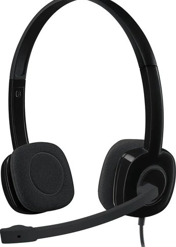 Гарнитура накладные Logitech H151 проводные черный (981-000590)