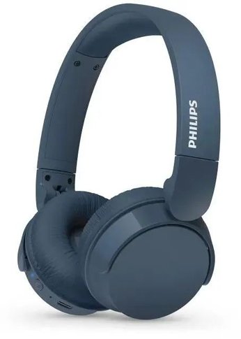 Гарнитура накладные Philips TAH4209 синий беспроводные bluetooth оголовье (TAH4209BL/00)