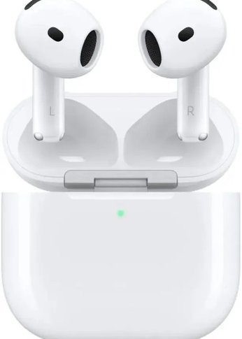 Гарнитура вкладыши Apple A3055,A3056,A3059 AirPods 4 ANC белый беспроводные bluetooth в ушной раковине (MXP93LL/A)