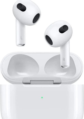 Гарнитура вкладыши Apple AirPods 3 A2565/A2564/A2897 Lightning белый беспроводные bluetooth в ушной раковине (MPNY3CH/A)