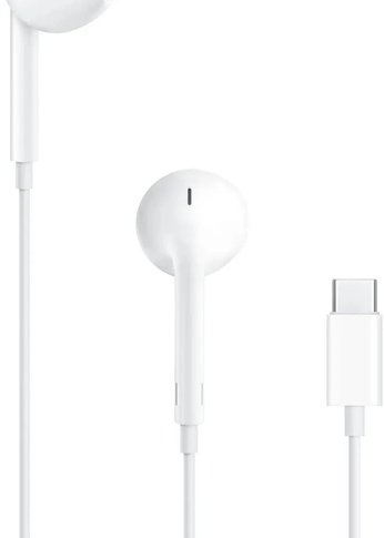 Гарнитура вкладыши Apple EarPods A3046 1.1м белый проводные в ушной раковине (MTJY3ZM/A)