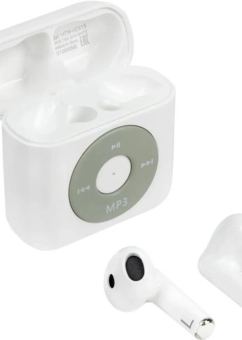 Гарнитура вкладыши Hiper TWS MP3 HDX15 белый беспроводные bluetooth в ушной раковине (HTW-HDX15)