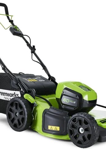 Газонокосилка аккумуляторная GreenWorks GD60LM46SPK4, 60V, 46 см, бесщеточная, с 1хАКБ 4 А.ч. и ЗУ (2502907UB)