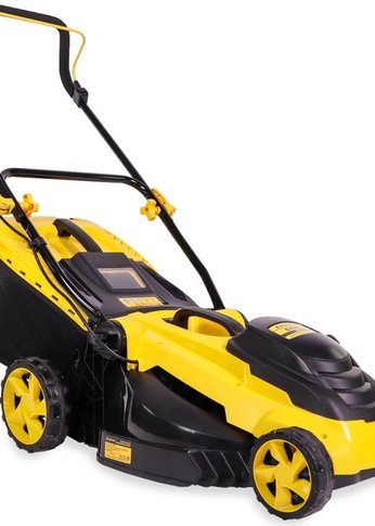 Газонокосилка электрическая Champion EM4118 1,8 кВт пласт.+ткань травосб. 50л ширина 420мм 25-75мм, 13кг