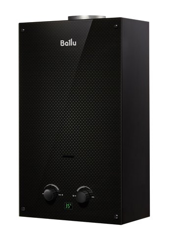 Газовая колонка Ballu GWH 10 Fiery Glass Carbon черный