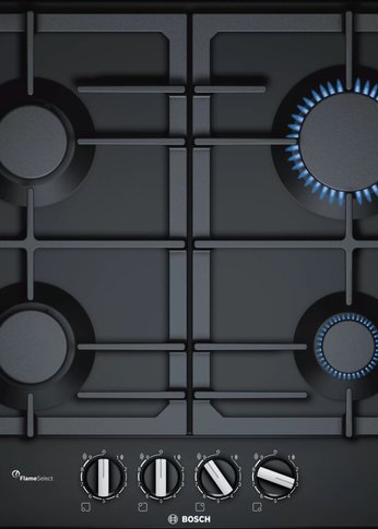 Газовая варочная панель Bosch PCP6A6B90R черный