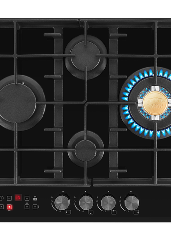 Газовая варочная панель Hiberg VM 6145 B черный