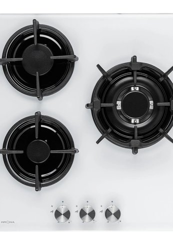 Газовая варочная панель Krona FIERO 45 WH белый