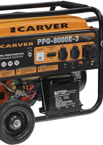 Генератор Carver PPG- 8000E-3 6кВт