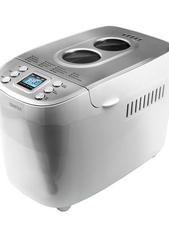 Хлебопечь Centek CT-1415 белый/сталь 1500г 860Вт