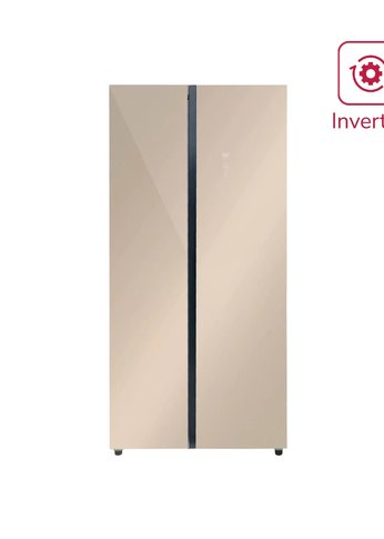 Холодильник LEX LSB520GlGID Side-by-Side, No Frost, инверторный, золотистый