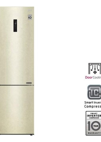 Холодильник LG GA-B509CESL бежевый (двухкамерный)