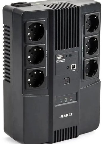 ИБП Бастион 8998 SKAT-UPS 600 AI 220В 480Вт 1АКБ 9Ач