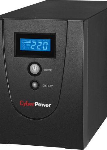 ИБП CyberPower VALUE 2200EI, Line-Interactive, 2200VA/1320W, USB&Serial, RJ11/RJ45, 6 IEC-320 С13 розеток, Black, 0.16х0.21х0.35м., 14.7кг./ UPS Line