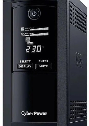 ИБП CyberPower VP1000ELCD Line-Interactive 1000VA/550W USB/RS-232/RJ11/45  (4 EURO)