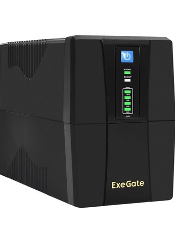 ИБП ExeGate Power Back BNB-650.LED.AVR.2SH 360Вт 650ВА черный (EP276528RUS)