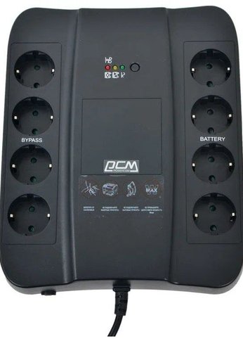 ИБП Powercom SPD-850U 510Вт черный