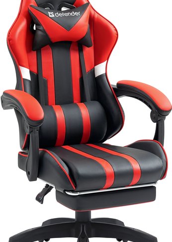 Игровое кресло Defender COLRAN черный/красный (64025)