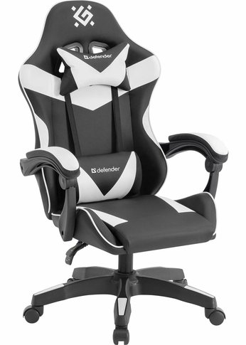 Игровое кресло Defender URANA черный/белый (64058)