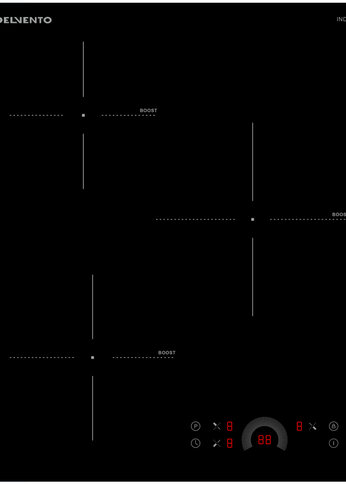 Индукционная варочная панель Delvento V45I73S120 черный