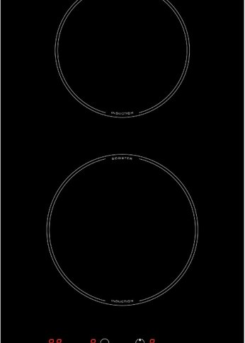 Индукционная варочная панель Korting HI 30041 B черный, 2 конфорки