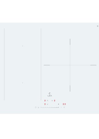 Индукционная варочная панель Lex EVI 631A WH белый