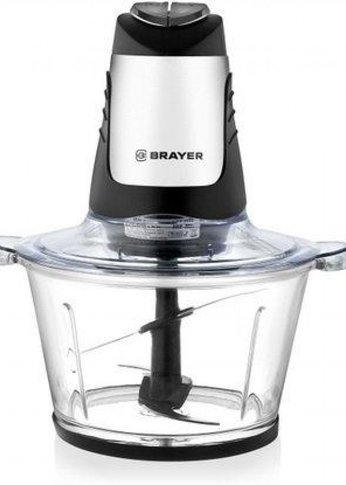 Измельчитель Brayer BR1404 2л 500Вт черный/белый