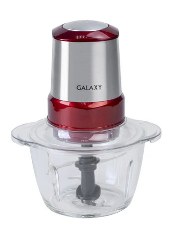 Измельчитель Galaxy LINE GL2354 350Вт серебристый/красный