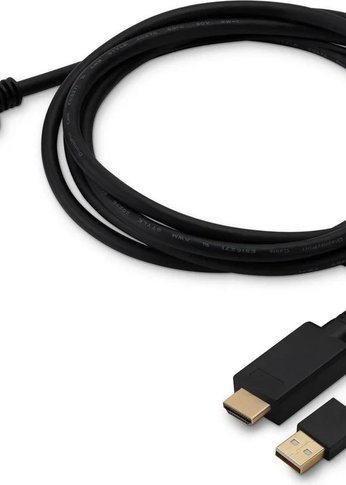 Кабель аудио-видео Buro HDMI (m)/DisplayPort (m) 2м. Позолоченные контакты черный (HDMI-DP-2M)