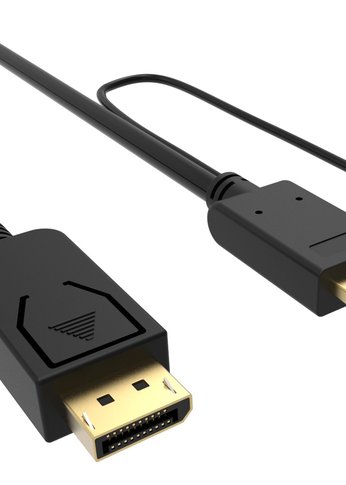 Кабель аудио-видео Buro HDMI (m)/DisplayPort (m) 3м. Позолоченные контакты черный (HDMI-DP-3M)