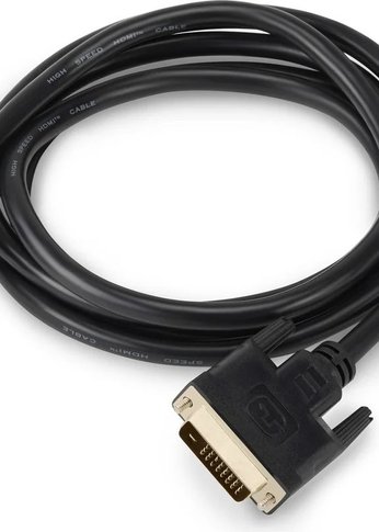 Кабель аудио-видео Buro HDMI (m)/DVI-D (Dual Link) (m) 1.8м. Позолоченные контакты черный (BHP RET HDMI_DVI18)