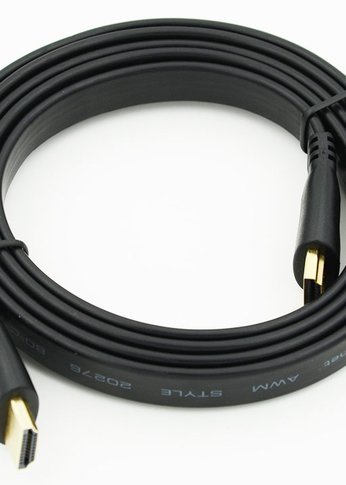 Кабель аудио-видео Flat v1.4 HDMI (m)/HDMI (m) 1.5м.