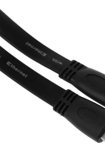 Кабель аудио-видео High Speed ver.1.4 Flat HDMI (m)/HDMI (m) 2м. черный