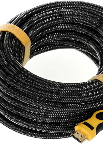 Кабель аудио-видео Ningbo HDMI (m)/HDMI (m) 10м. феррит.кольца Позолоченные контакты черный (HDMI-V1.4-10-NY-BR)