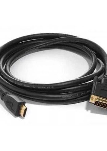 Кабель Bion HDMI-DVI-D 19M/19M, single link, экран, позолоченные контакты, 1.8м, черный [BXP-CC-HDMI-DVI-018]