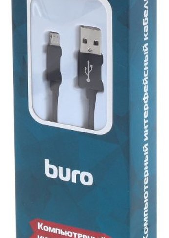 Кабель Buro BHP RET LGHT-B USB (m)-micro USB (m) 1м черный