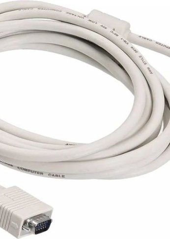 Кабель Buro CAB016S-5M VGA (m) VGA (m) 5м феррит.кольца серый