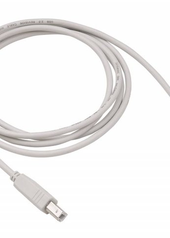 Кабель Buro Reversible USB A(m) USB B(m) 1.8м серый плоский