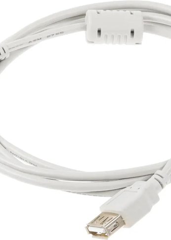 Кабель Buro USB2.0-AM-AF-1.8M-MG USB A(m) USB A(f) 1.8м феррит.кольца серый